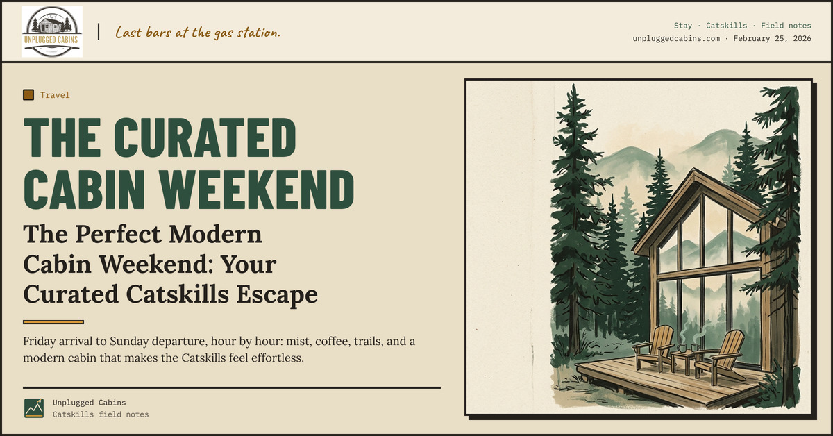 The curated cabin weekend — The Perfect Modern Cabin Weekend: Your Curated Catskills Escape