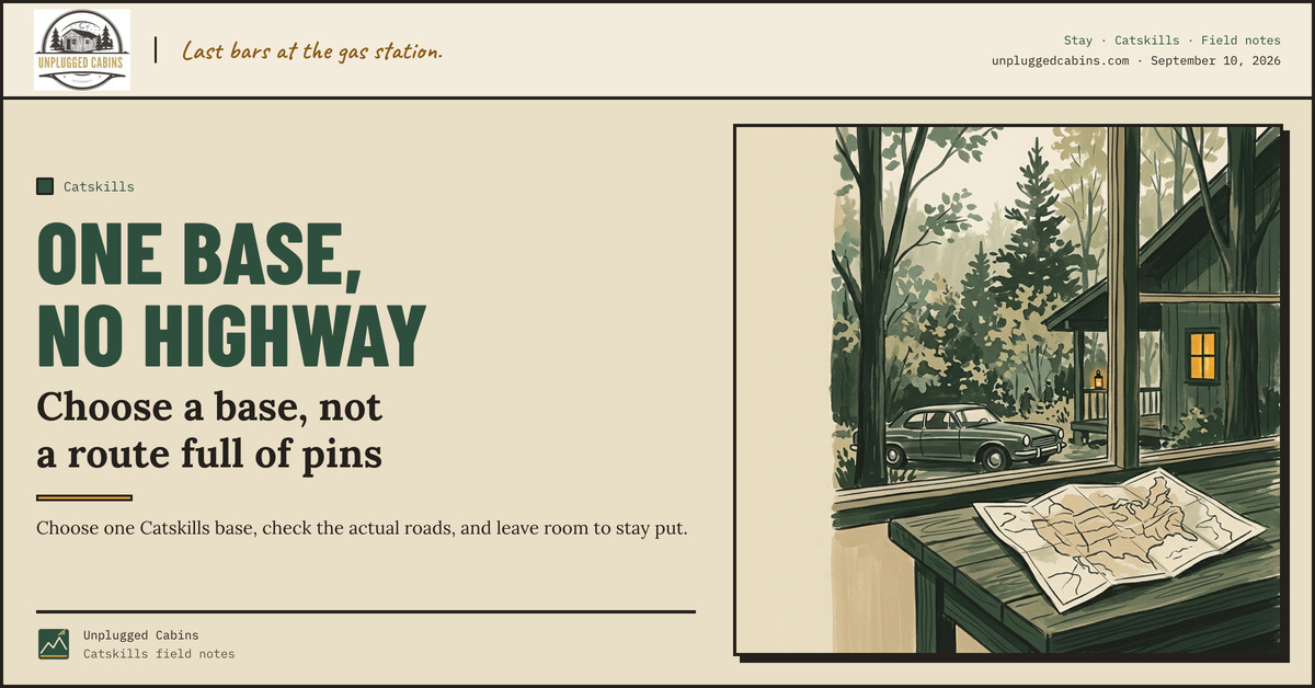 One base, no highway — A Catskills fall trip starts with less driving