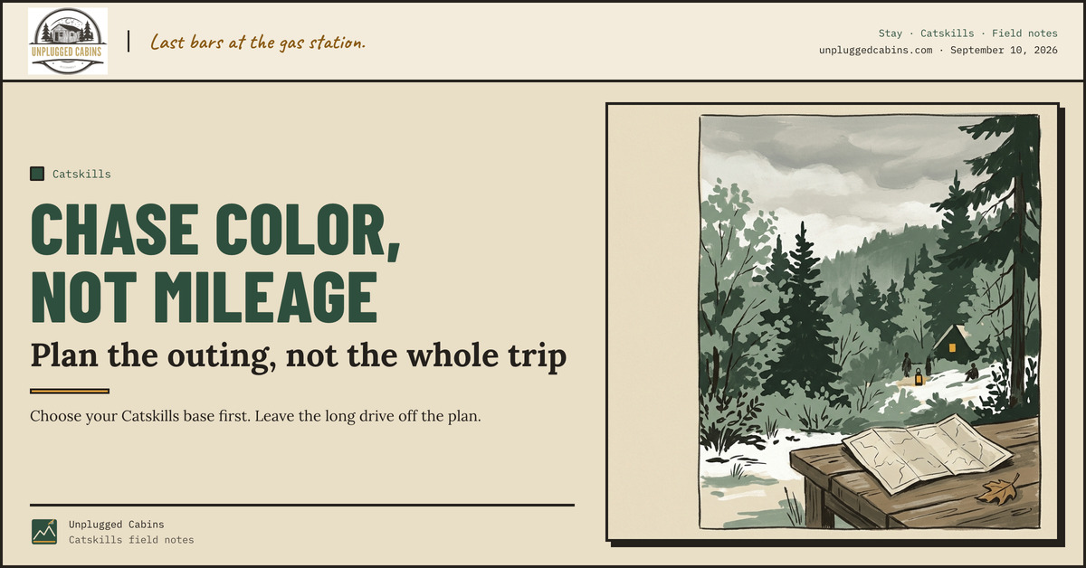 Chase color, not mileage — Let the leaf report lead