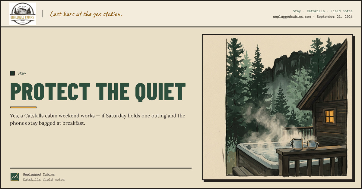 Protect the quiet — Keep the Weekend Intentionally Small