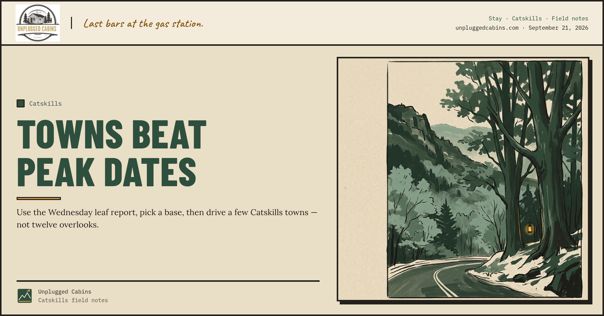 Towns beat peak dates — Plan Foliage by Town Base