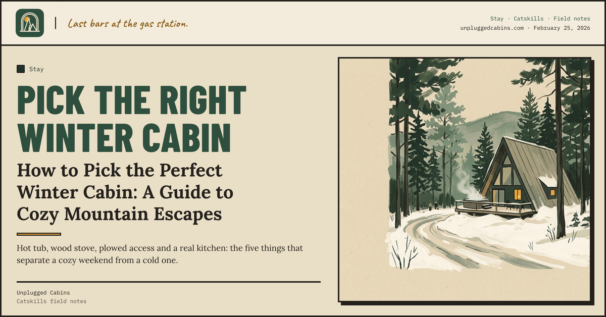 Pick the right winter cabin — How to Pick the Perfect Winter Cabin: A Guide to Cozy Mountain Escapes