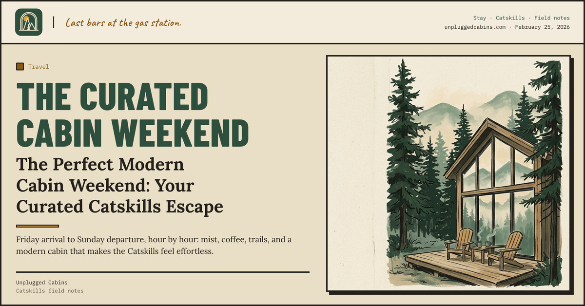 The curated cabin weekend — The Perfect Modern Cabin Weekend: Your Curated Catskills Escape