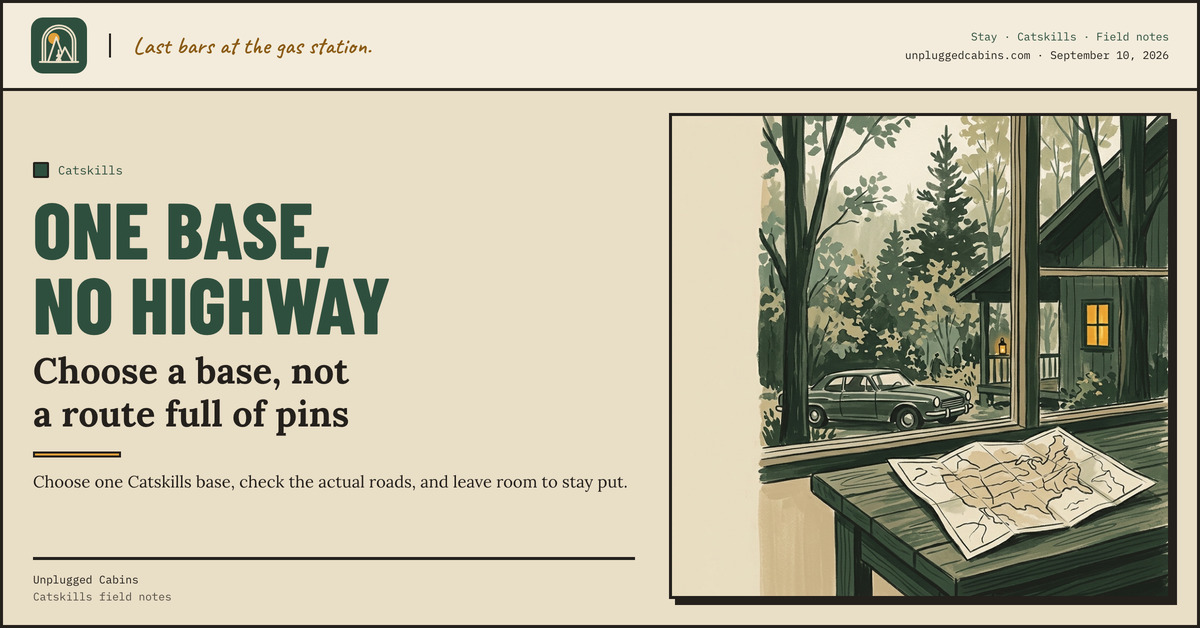 One base, no highway — A Catskills fall trip starts with less driving