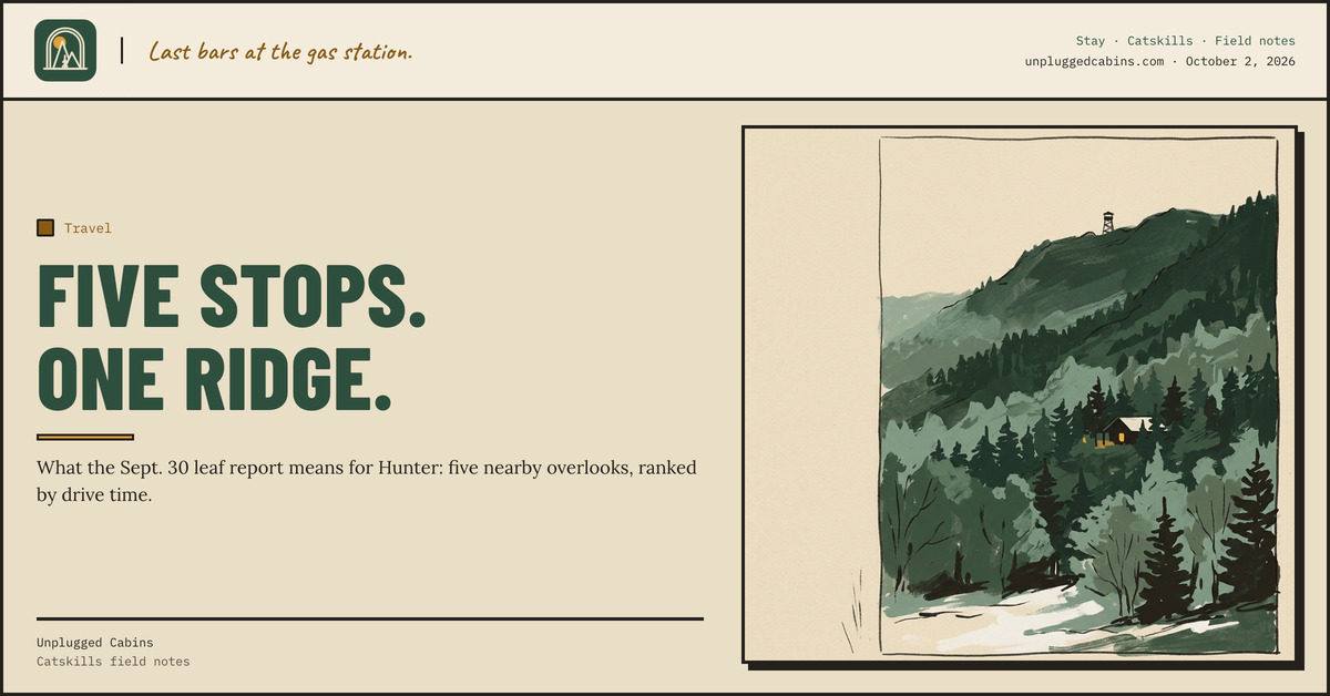 Five stops. One ridge. — Hunter Mountain Fall Foliage: Five Places to Watch This October