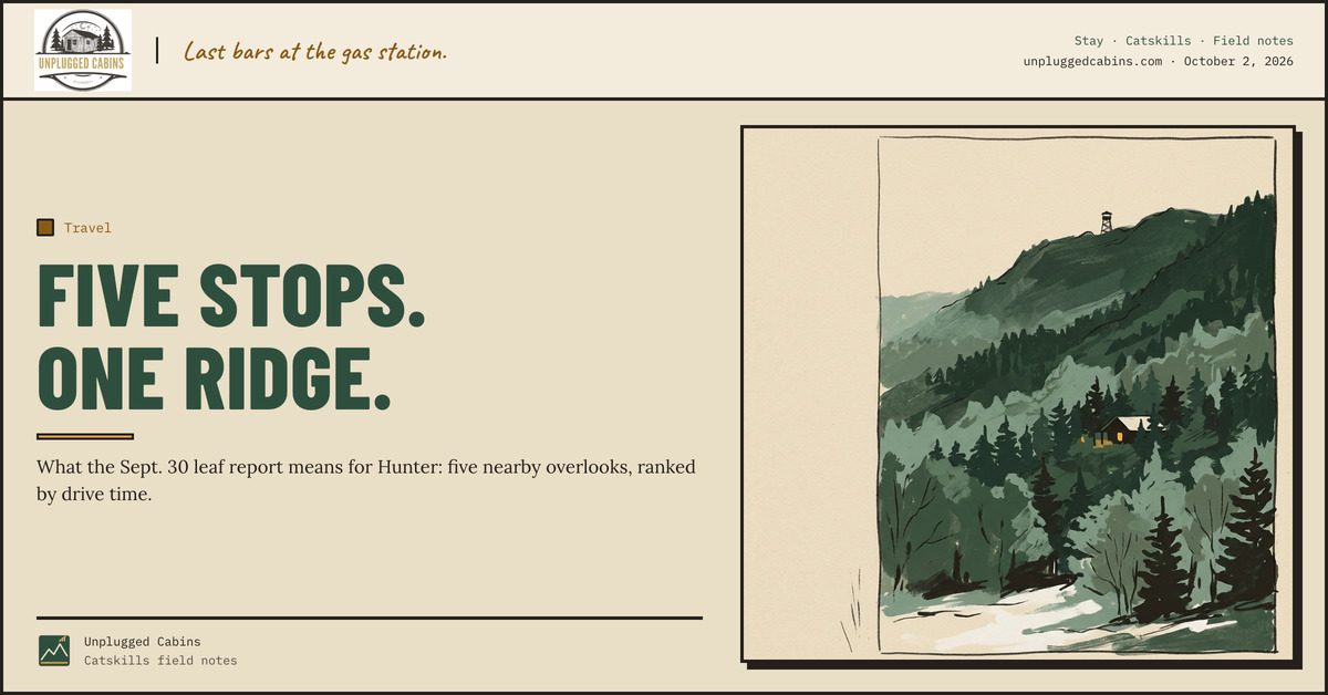 Five stops. One ridge. — Hunter Mountain Fall Foliage: Five Places to Watch This October