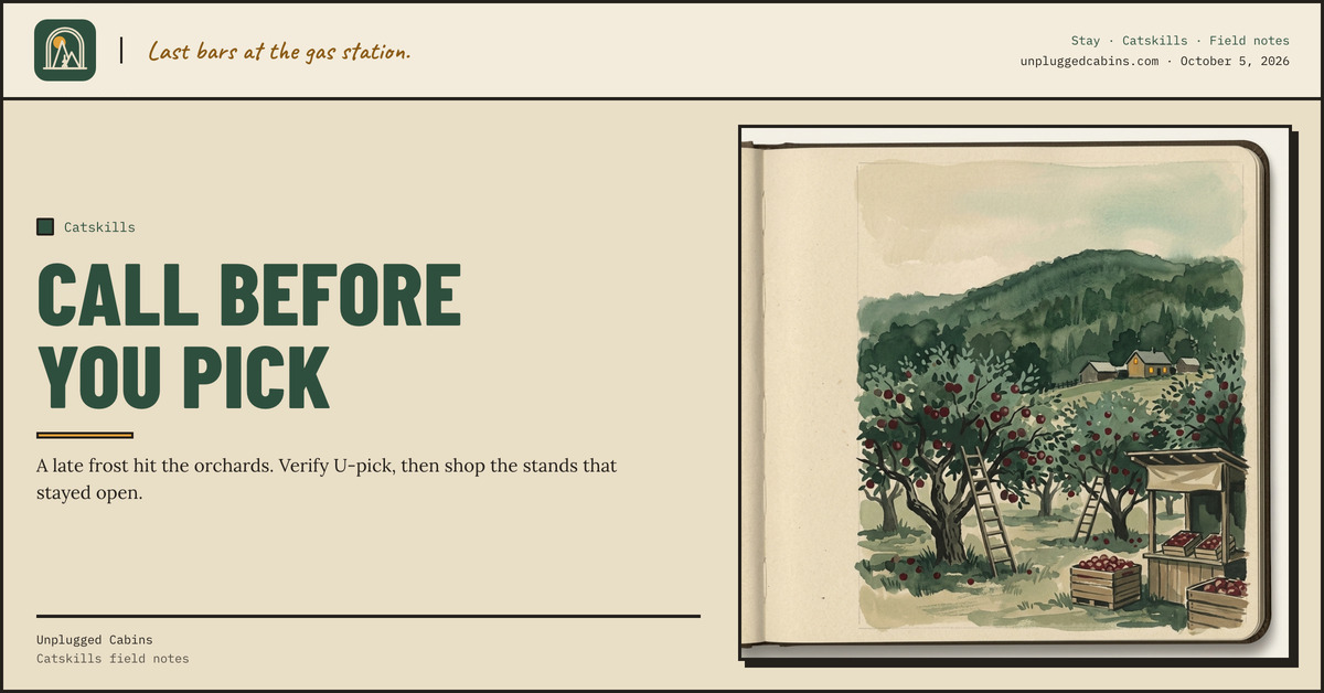Call before you pick — Apple Picking in the Catskills After the April Freeze
