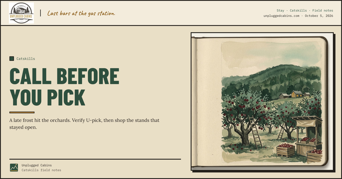 Call before you pick — Apple Picking in the Catskills After the April Freeze