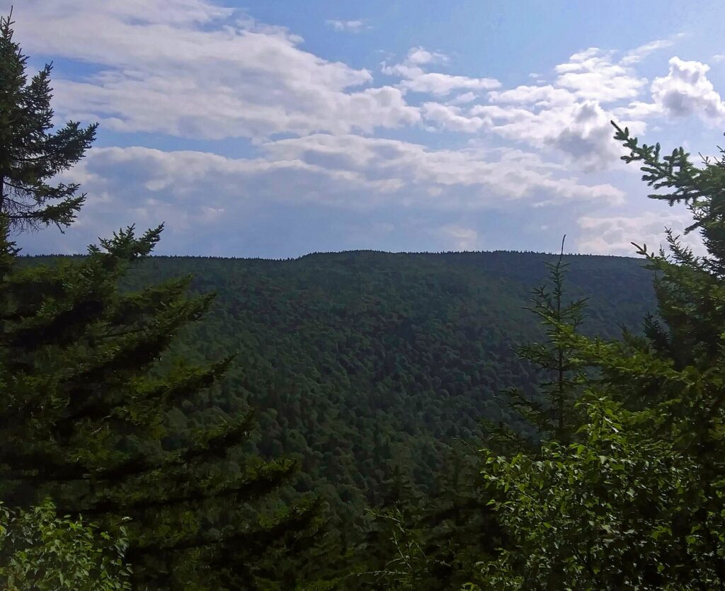 Southwest Hunter Mountain seen from the Geiger Point overlook on the Devil's Path, Hunter, NY